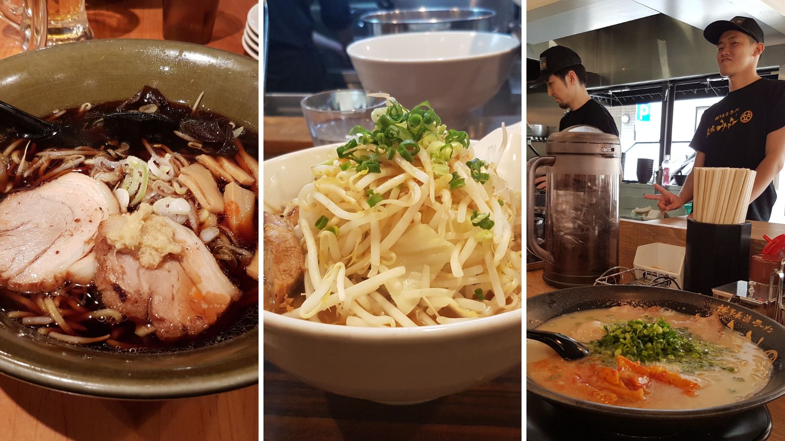 Tijdens een reis naar Japan at ik in verschillende regio's zeer uiteenlopende ramenspecialiteiten